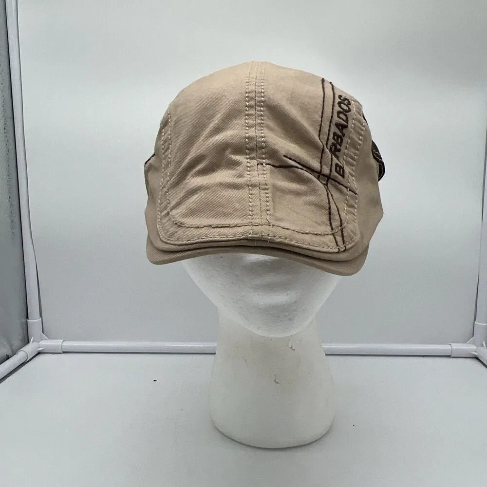 Barbados Gatsby Hat Cap Mens Adjustable Khaki/Brown